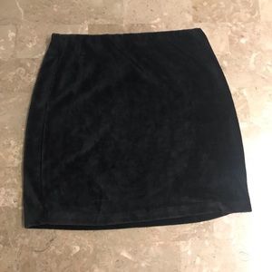 Velvet Mini Skirt